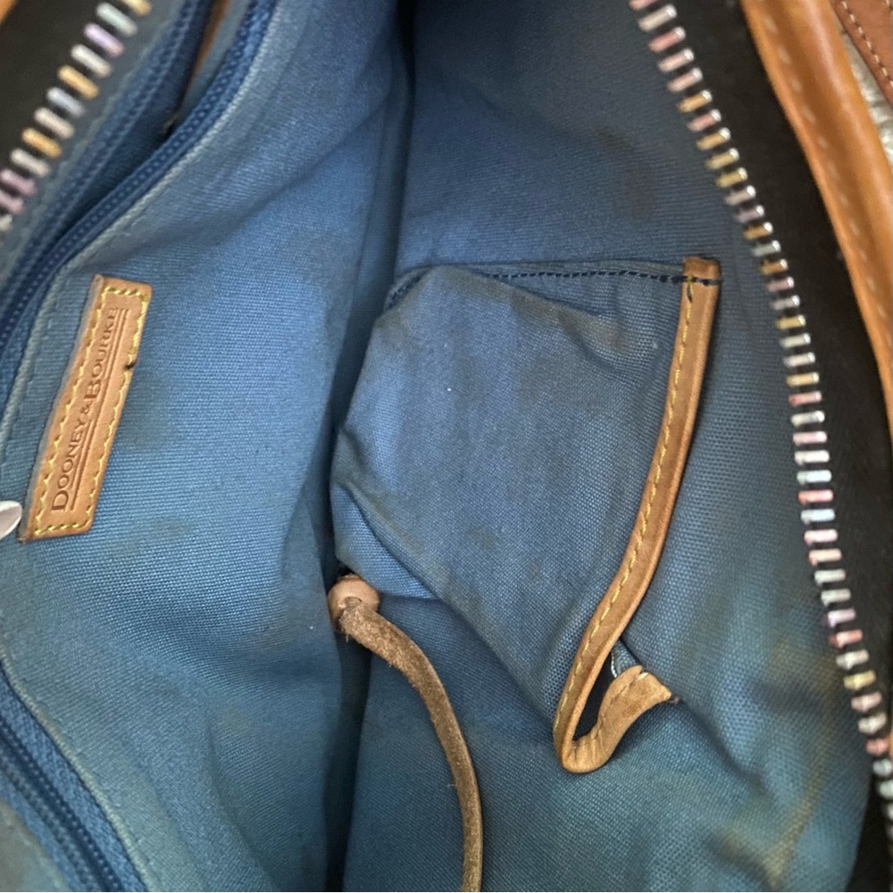 Vintage Y2K Dooney & Bourke Rainbow Multicolor DB Logo Monogram Shoulder Bag - Picture 5 of 6